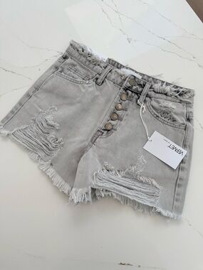 Vervet Sienna High Waist Jean Shorts NWT S